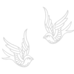 2 x birds light grey