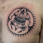 Chest tattoo