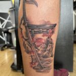 Leg tattoo