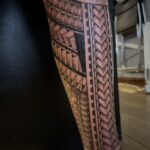 Black ink tattoo